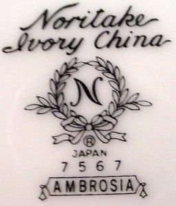 Noritake China Ambrosia 7567 Pattern Sugar Bowl