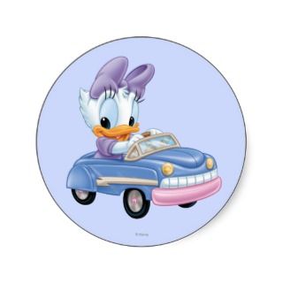 Baby Daisy Duck Round Sticker