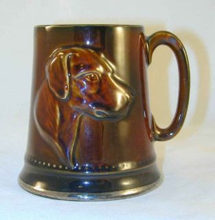Brown SylvaC 2375 Beer Mug Hunting Dog Whip Bugle & Ridding Hat Design