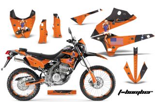 AMR Racing Motorcycle Graphic MX Deco Wrap D Tracker Kawasaki KLX 250