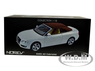 2009 Audi A5 Convertible White 1 18 Diecast Model Car by Norev 188351