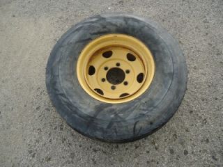 Hyster Forklift Wheel 6 Lug with Used Goodyear G286 Tire 425 65 22 5