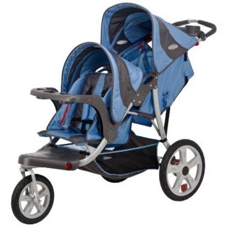 Instep Safari Double Tandem Stroller 16 inch Blue