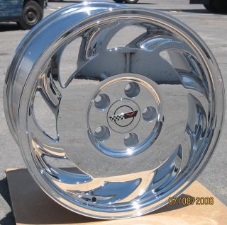 17 Factory Chevy Corvette C4 Chrome Wheel Rim 1 Left