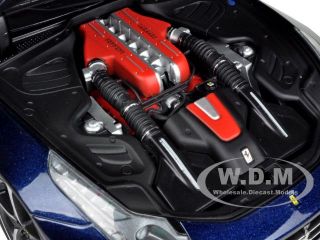 Brand new 1:18 scale diecast model car of Ferrari FF GT V12 Blue die