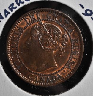 1859 N9 Canada Large One Cent MS 63