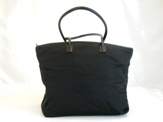 Used Gucci Black Nylon Shoulder Tote Bag Auth  Japan