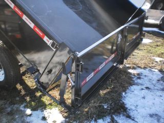 New Sure Trac 8 x 14 Dump Trailer 14 000 Deckover Drop Side Load