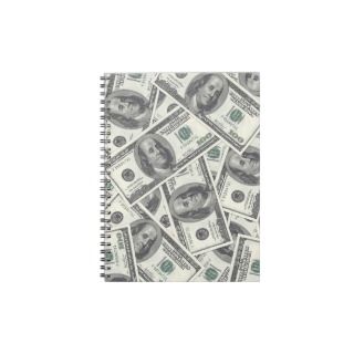 100 Dollar Bills Money notebook