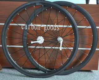 Finish Carbon Fiber Road Bike 38mm Wheels Wheelset in Clincher