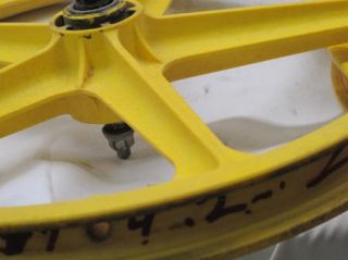 Tuff Wheel Mags Wheels Yellow Coaster BRK BMX Original from Mongoose