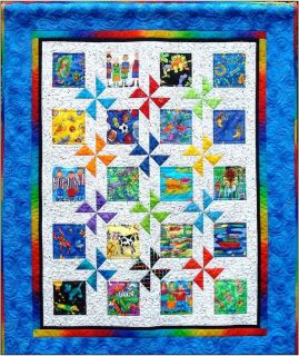 Above quilts are made with the same pattern. One is make in bright and