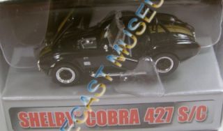 SHELBY COBRA 427 S/C BLACK & GOLD DIECAST 50 YEARS COLLECTIBLES 1962