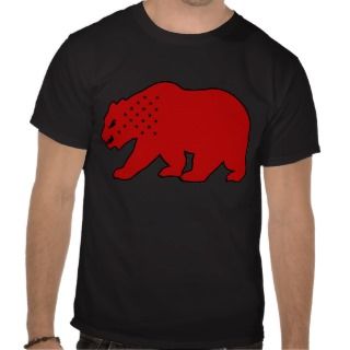 Cali Bear 2.0 Big Red T Shirts