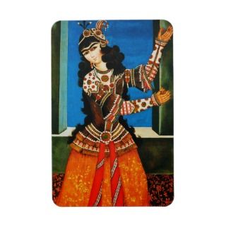 Dancing Persian Girl. Muslim Holiday Gift Magnet
