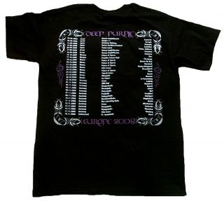 WOW* Official DEEP PURPLE Europe 2008 Tour T Shirt M/L
