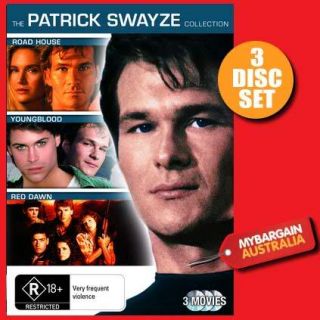 PATRICK SWAYZE =Road House+Red Dawn+Young Blood=NEW DVD