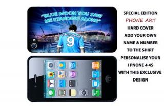 PERSONALISED MANCHESTER CITY IPHONE 4 /4S HARD BACK CASE
