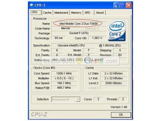 Intel Core2 Duo T5500 T5450 SLA4F 1.66G 2M Socket P CPU Prozessor QRKJ