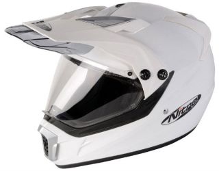 NITRO MX 450 mit Schirm Enduro Crosshelm Motorradhelm weiß glänzend