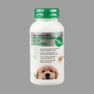 GNC Ultra Mega Multivitamin Plus for Puppies   Health & Wellness   Dog