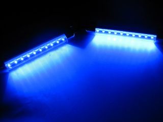 2x 10er LED Beleuchtung Aquarium Licht Deko Blau + Weiß