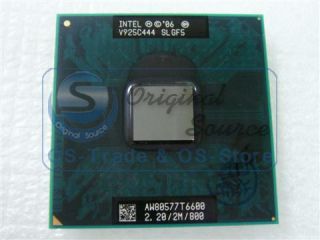 Intel Core2 Duo T6600 2.2Ghz 2MB 800 SLGF5 Socket P CPU Prozessor