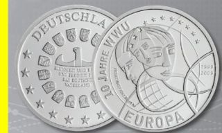 999er Silberausgabe • 10 Jahre WWU / 10 Jahre Euro
