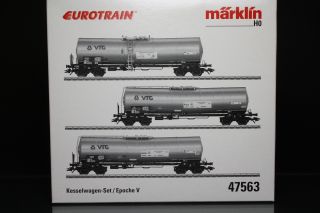 Märklin H0 Marklin 47563 Set Kesselwagen VTG