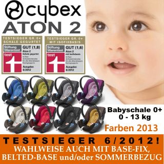 TESTSIEGER CYBEX Aton 2 Babyschale 0 13 kg wahlw. mit Zubehör NEU