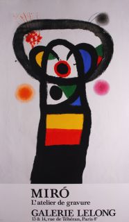 Joan Miro   Komposition   Ausstellungsplakat