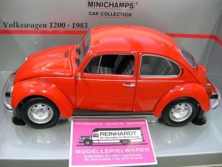 18 Minichamps VW Käfer 1200 1983 rot