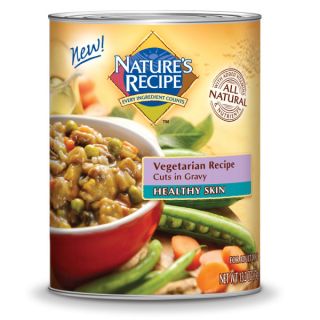 Nature's Recipe Adult Healthy Skin Cuts in Gravy Vegetarian Formula Canned Dog Food   Sale   Dog