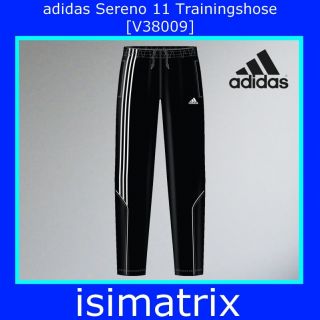 adidas Sereno 11 Trainingshose schwarz / weiß Fußballhose lang Gr 3