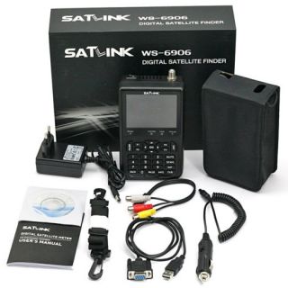 Profi Satfinder Satlink WS 6906 DVB S FTA TFT 8,9cm Sat Messgerät