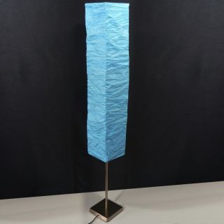 Stehleuchte Stehlampe Papier hellblau türkis BRILLIANT