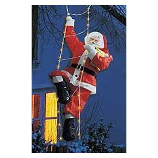Weihnachtsmann aufblasbar 200cm mit Lichtleiter   Nikolaus 