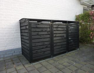 Metall Mülltonnenbox für 3 Tonnen, Müllcontainer, Müllbox. Made in