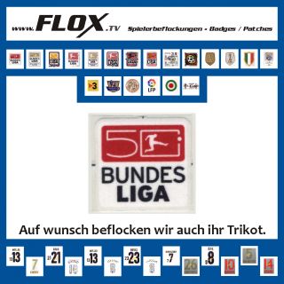 50 Jahre Bundesliga Logo Badge Patch Saison 2012/13 Original Flock