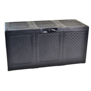 Gartenkissenbox Hippo anthrazit 120x52x60 cm Kissenbox Auflagenbox