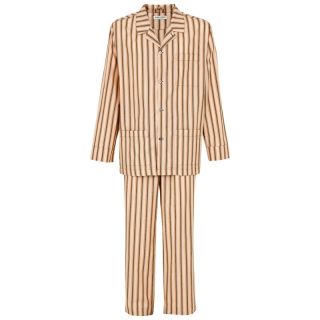 Britt Pyjama Schlafanzug orange khaki XL / 54 NEU WOW 