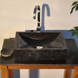 Waschbecken Waschtisch Aufsatzbecken Naturstein Marmor Bad Sanitär