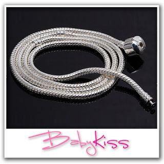 Original BabyKiss Bead Halskette   55 cm   Silber Kette Bettelkette
