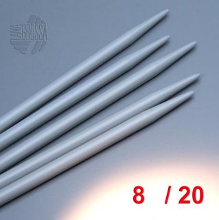 Lana Grossa Nadelspiel / Strumpfstricknadeln Kunststoff 20cm / 8,0mm