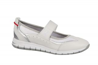 Geox Respira Contactbal Schuhe weiß Damen Slipper D2211B04311C1000