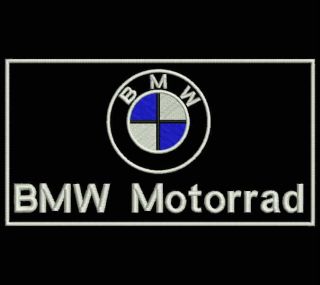 Parche Bordado. Logo BMW Motorrad. 10 x 5 cm. (Embroidery Patch