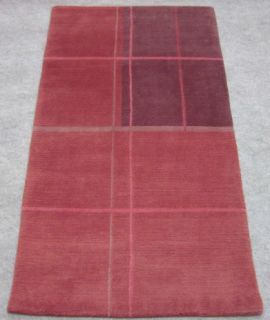 Nepal Teppich Brücke 90x160 rot lila bordeaux handgeknüpft Teppiche