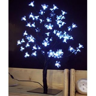 LED Lichterzweig Lichterbaum 64 Blüten weiß BA11630