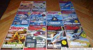 Fliegermagazin 2012   JAHRGANG (Märzheft fehlt) einschl. aktueller