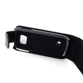 Flip Case/Handy Tasche zu Nokia C2 01   Schwarz #F2   Handy Schutz